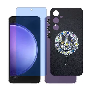 Glass Together model Anti-blue Screen Protector Suitable for Samsung Galaxy S23 FE Mobile Phone with Back cover sticker