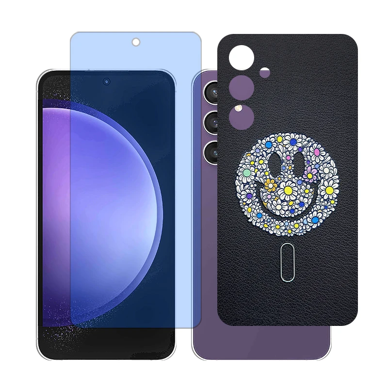 محافظ صفحه نمایش بلوکات گلس مدل together مناسب برای گوشی موبایل سامسونگ Galaxy A55 به همراه برچسب پوششی پشت گوشی