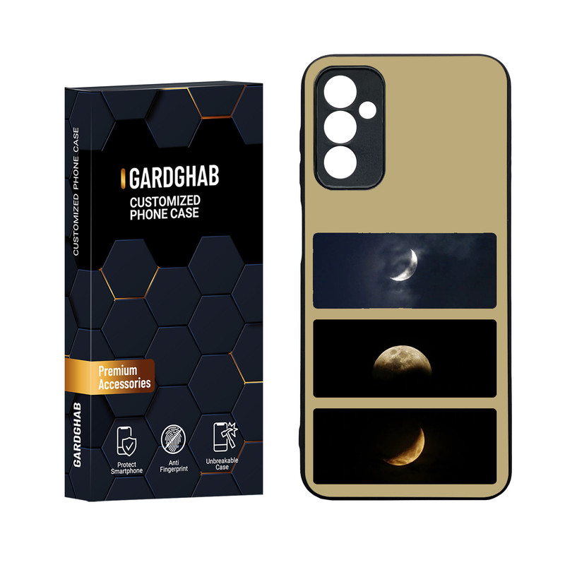 کاور گارد قاب مدل دورژله ای پشت گلس کهکشان مناسب برای گوشی موبایل سامسونگ Galaxy M13 4G
