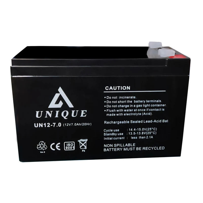 باتری UPS با ولتاژ 12 ولت و شدت جریان 7 آمپرساعت مدل UN12-7.0