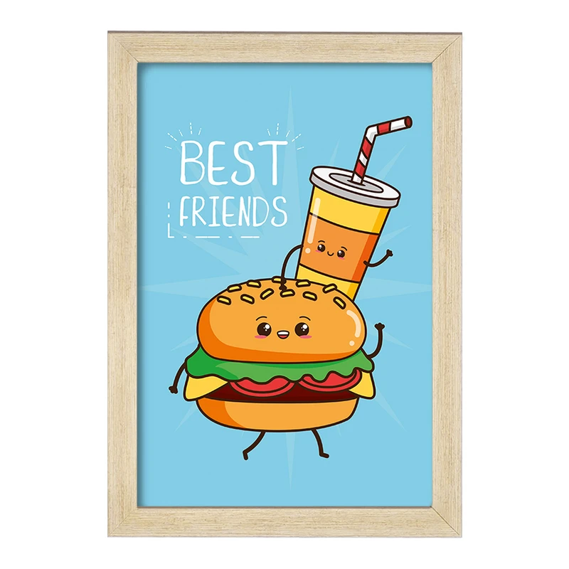 تابلو خندالو مدل فست فود (Fast Food) کد 36557