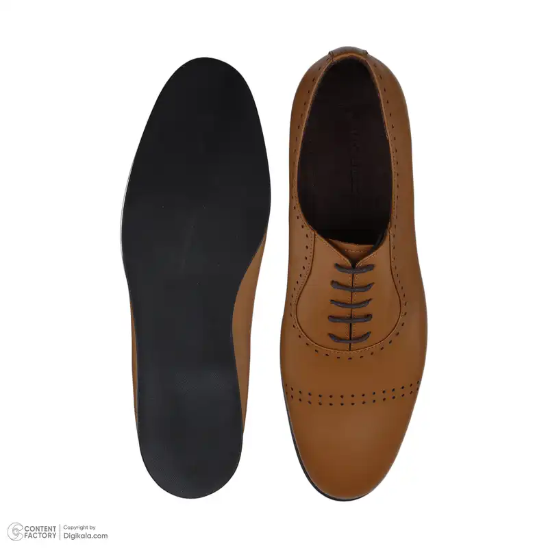 کفش روزمره مردانه چرم مشهد مدل J6282-014