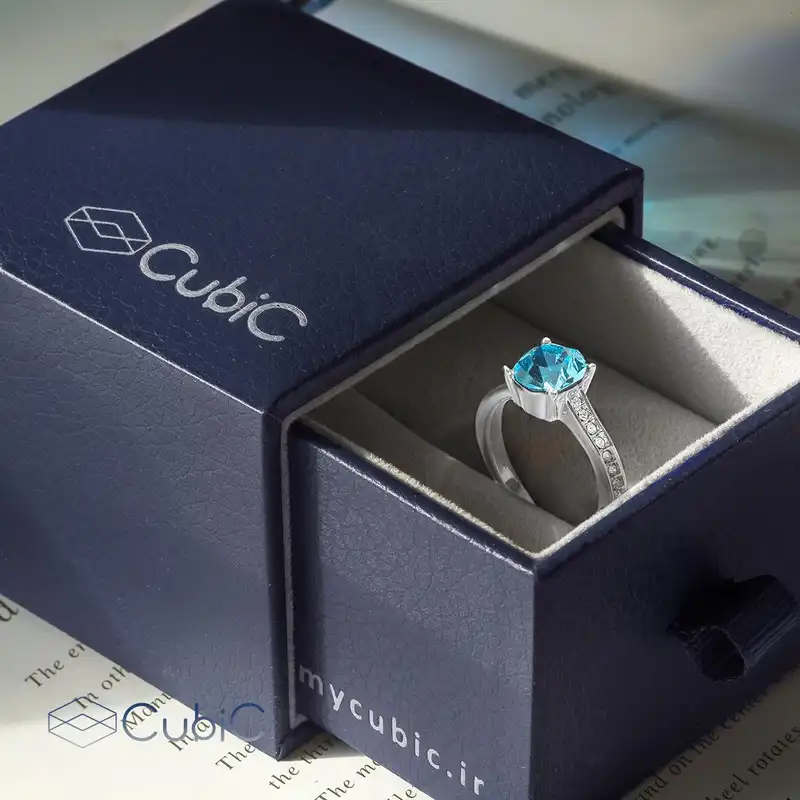 انگشتر زنانه کوبیک مدل QR-2222