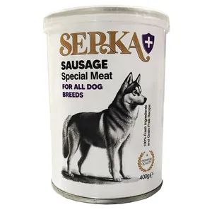 کنسرو غذای سگ بالغ سپکا مدل پلاس طعم گوشت گاو وزن 400 گرم