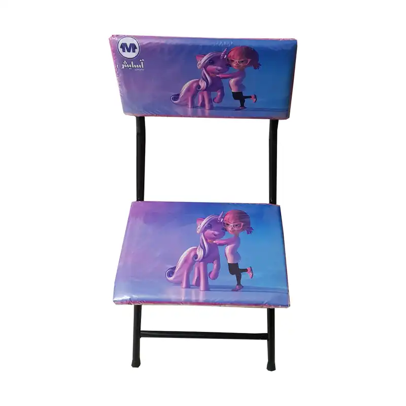 ست میز تحریر و صندلی آسایش مدل تاشو نرمال طرح پونی