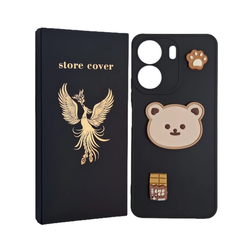 کاور استور کاور طرح عروسک برجسته مدل 13c مناسب برای گوشی موبایل شیائومی Redmi 13C / Poco C65