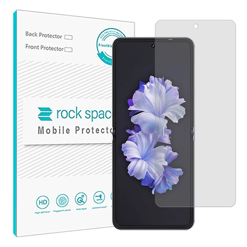 محافظ صفحه نمایش شفاف راک اسپیس مدل Resistant مناسب برای گوشی موبایل تکنو Phantom V Flip