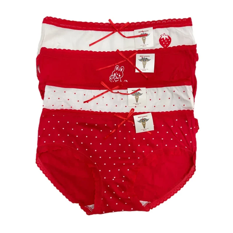 شورت زنانه مدل عروسکی میکس توت خرگوش بسته 4 عددی