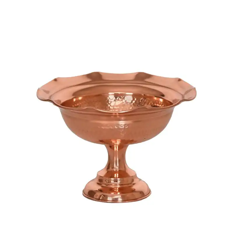 شیرینی خوری و شکلات خوری مسی مدل لب کنگره کد 024