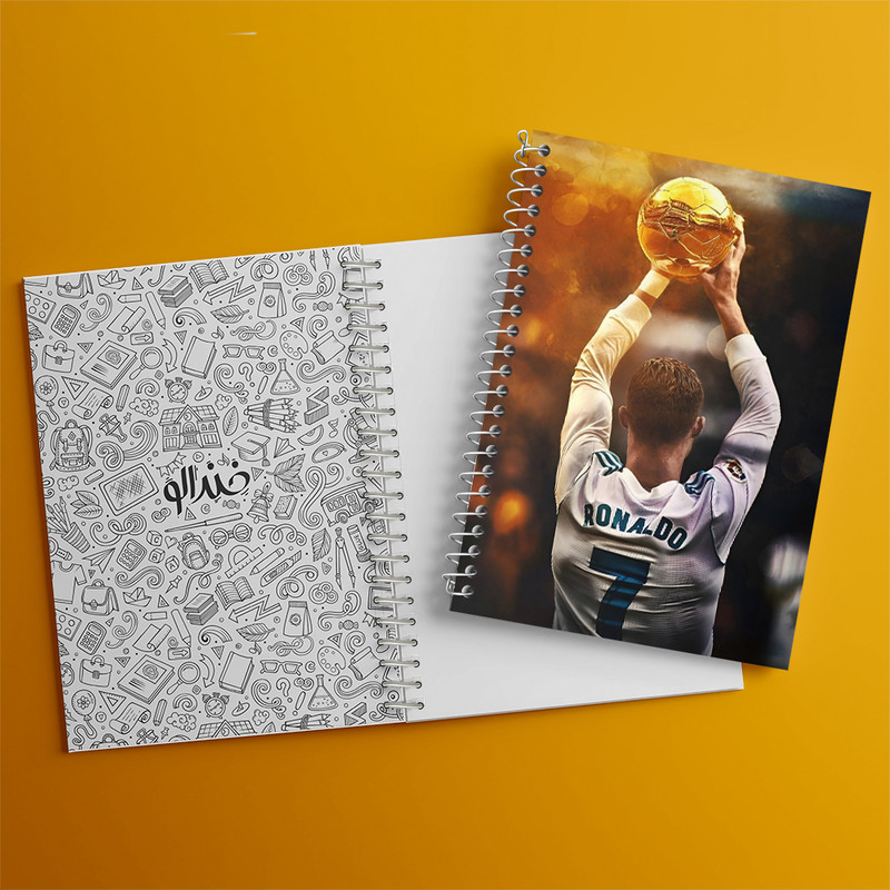 دفتر نقاشی 50 برگ خندالو طرح کریستیانو رونالدو کد N2816