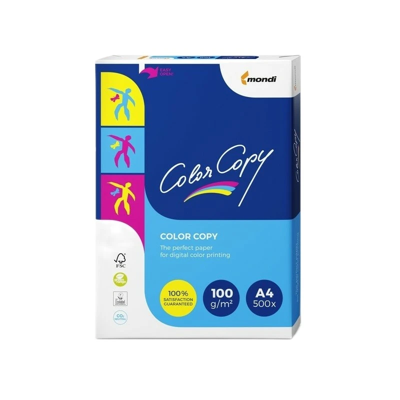 کاغذ A4 کالر کپی مدل 100 بسته 500 عددی