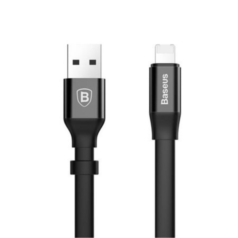 کابل تبدیل USB به لایتنینگ / microUSB / باسئوس مدل Two-in-One 01 طول 0.23 متر