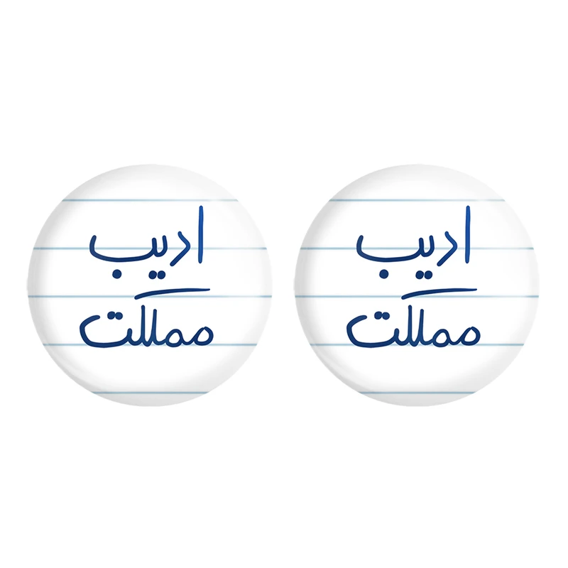 مگنت خندالو مدل ادیب مملکت کد 5887 مجموعه 2 عددی