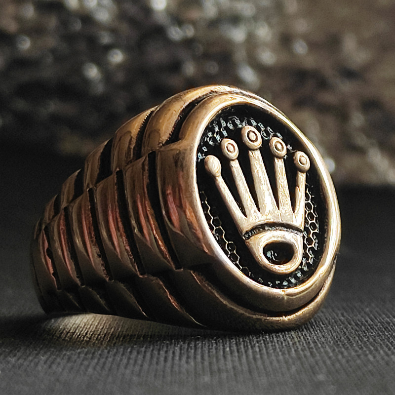 انگشتر مردانه مدل تاج کد GL141 انگشتر مردانه مدل تاج کد GL141