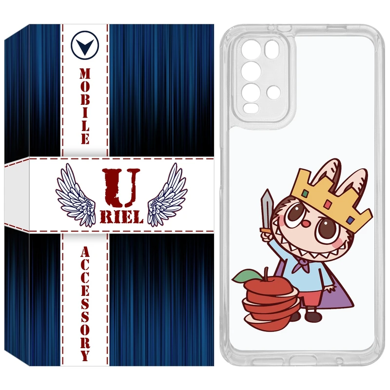 کاور یوریل مدل Clear کد 120 طرح لبوبو مناسب برای گوشی موبایل شیائومی Redmi 9T / Poco M3