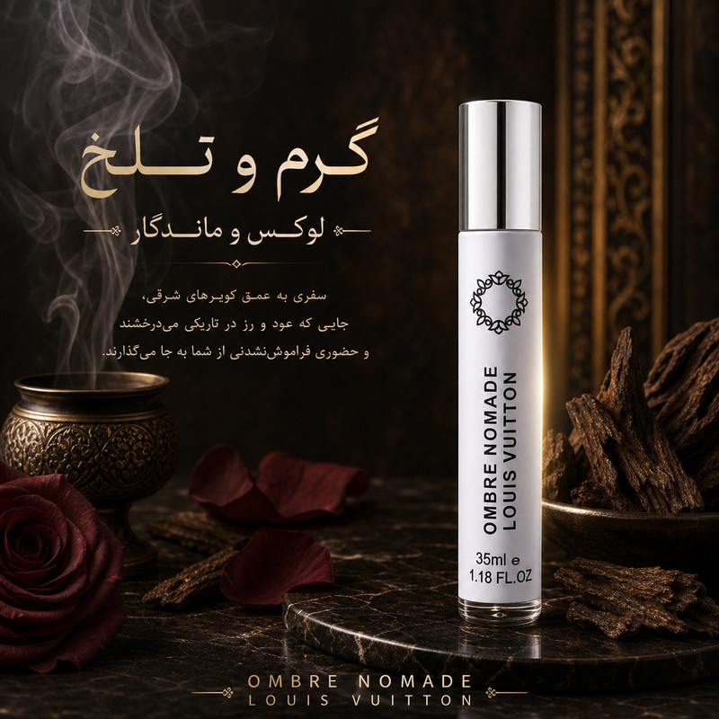 ادوپرفیوم هارلینگن مدل لویی ویتون آمبر نومد با رایحه گرم حجم 35 میلی لیتر