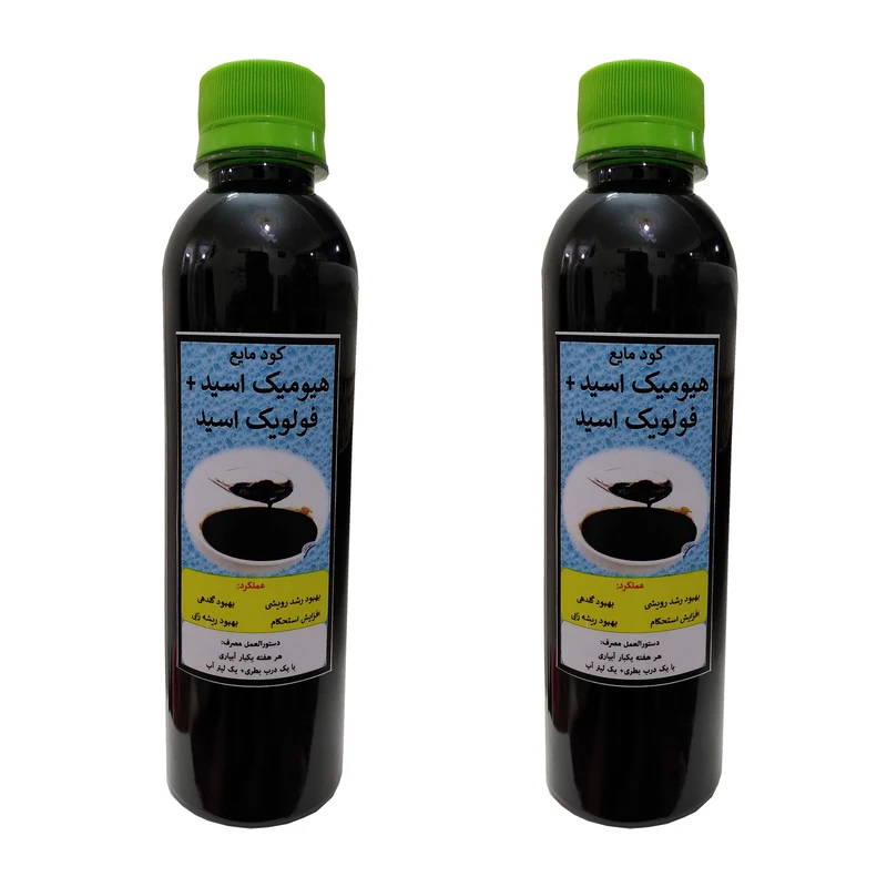 کود مایع هیومیک و اسید فولیک اسید مدل Mpower حجم 300 میلی لیتر بسته دو عددی