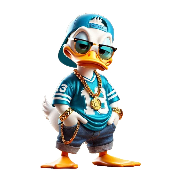 استیکر پارچه و لباس پاد آفرین مدل اردک کد 862