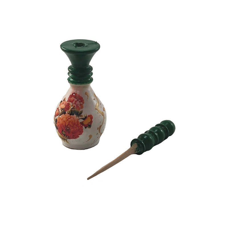 سرمه دان تکچین کالا مدل گل کد SOR-7