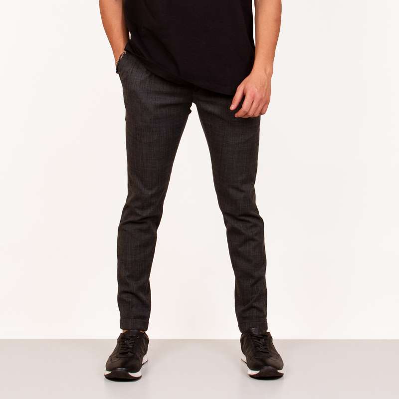 شلوار مردانه ان سی نو مدل فاستونی تیکارا رنگ ذغالی