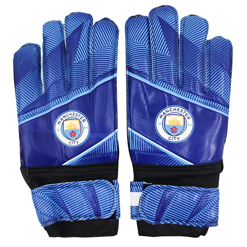 دستکش دروازه‌بانی پسرانه مدل MANCHESTER CITY مناسب برای 11-13 سال