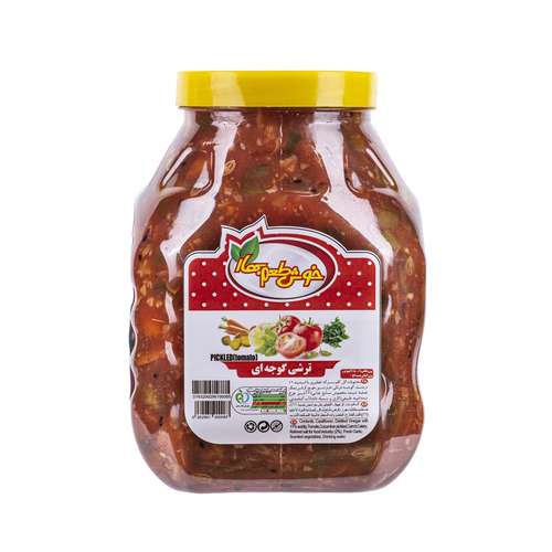 ترشی مخلوط با گوجه فرنگی خوش طعم بهار - 1.5 کیلوگرم