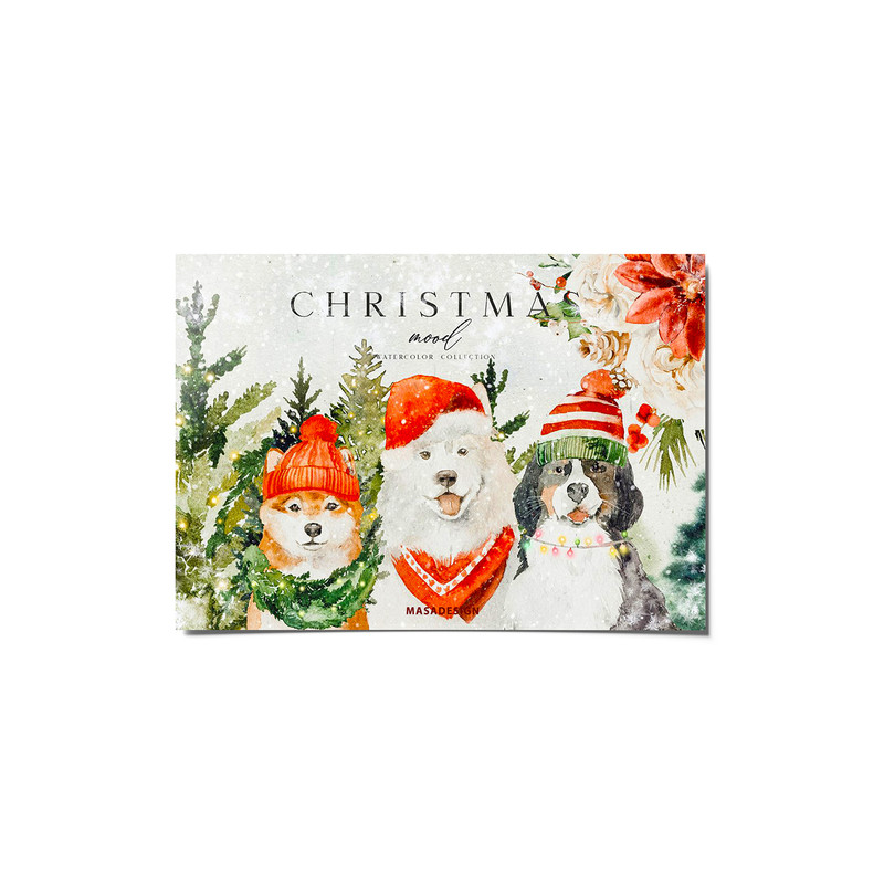 کارت پستال ماسا دیزاین  طرح christmas مدل POSTV01