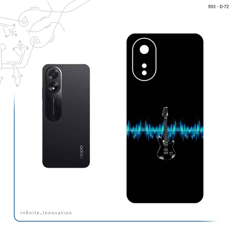 برچسب پوششی ماهوت مدل Electric Guitar مناسب برای گوشی موبایل اپو A38