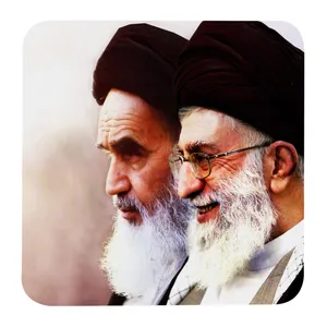 مگنت کد G1050 طرح رهبر حضرت سید علی خامنه ای و امام خمینی
