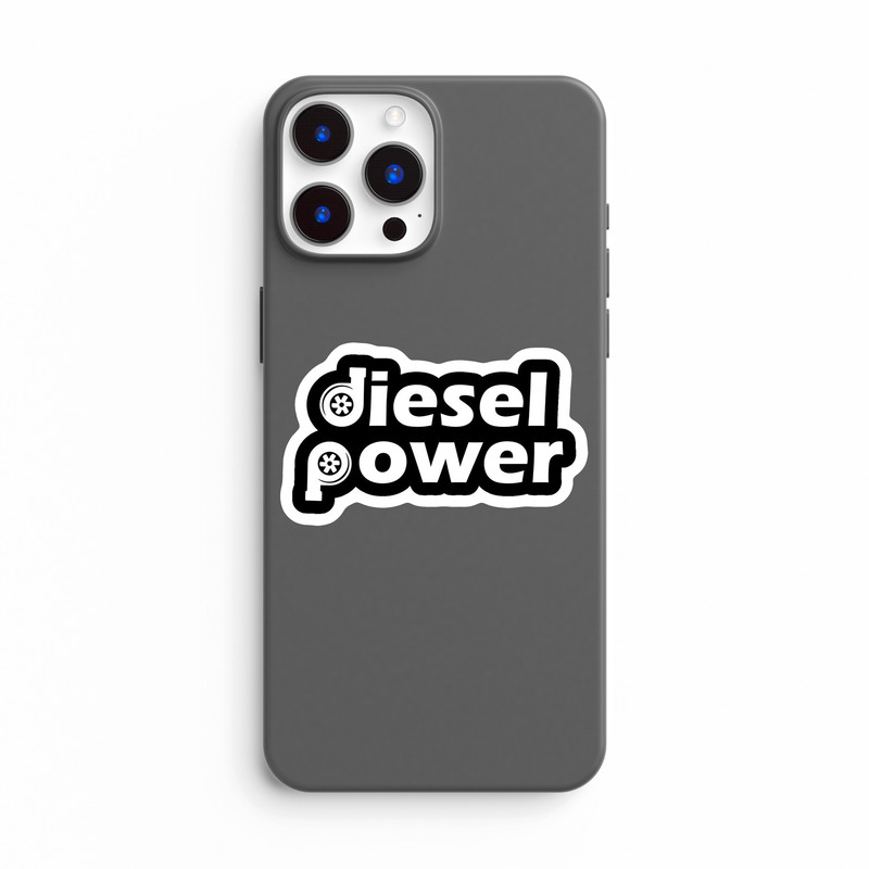 استیکر لپ تاپ و موبایل بووم طرح نوشته مدل Diesel Power کد ZX065