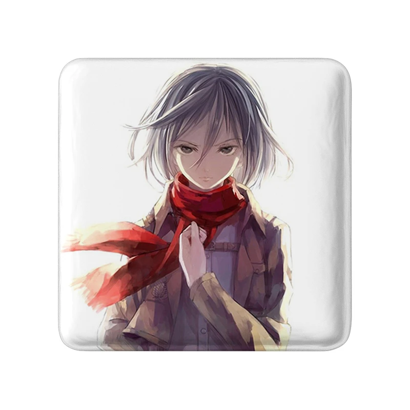 مگنت خندالو طرح میکاسا انیمه اتک آن تایتان Attack on Titan مدل مربعی کد 18523