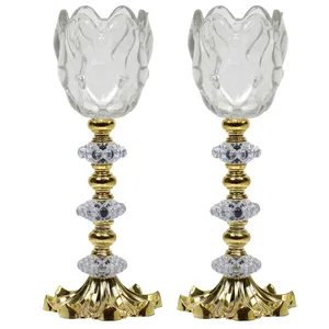 شمعدان مدل حلزونی کد 41778 بسته 2 عددی