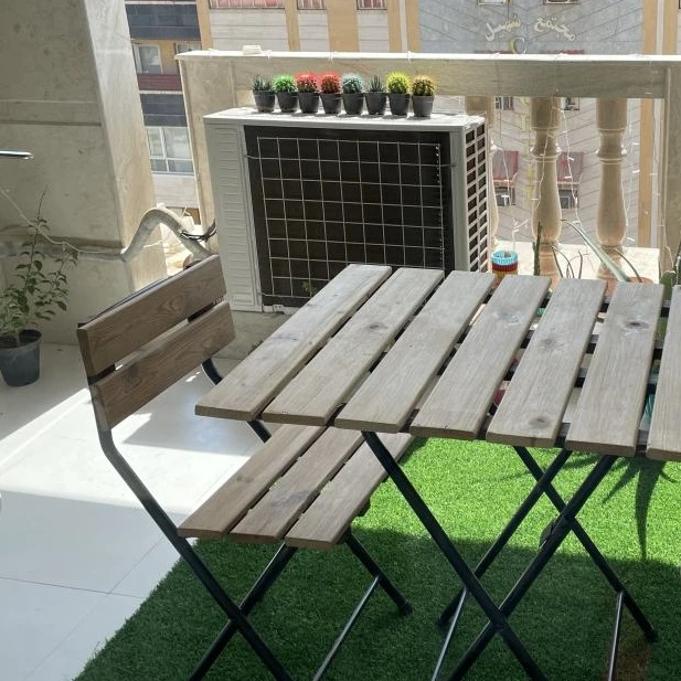 عکس شماره 3 : میز و صندلی تاشو سفری مدل چوبی کد 2060