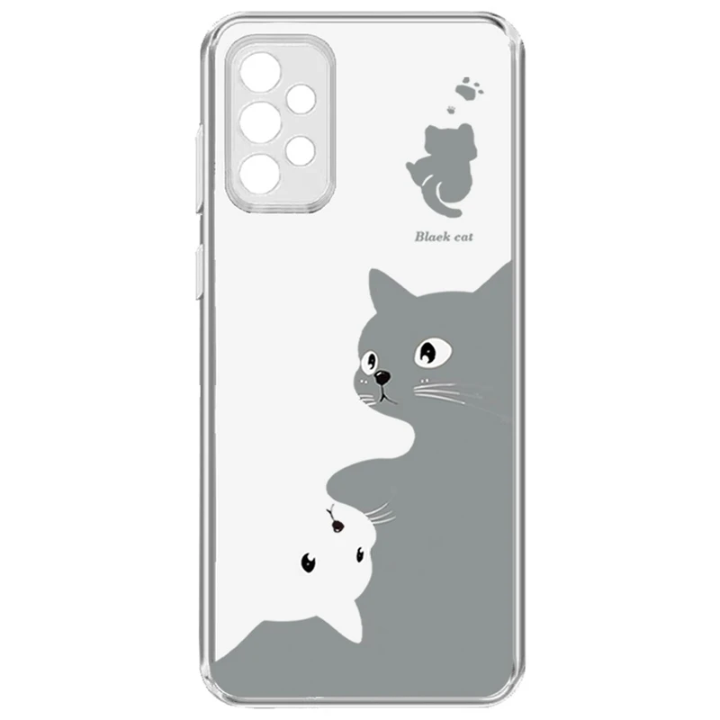 کاور طرح Cat مناسب برای گوشی موبایل سامسونگ Galaxy A73