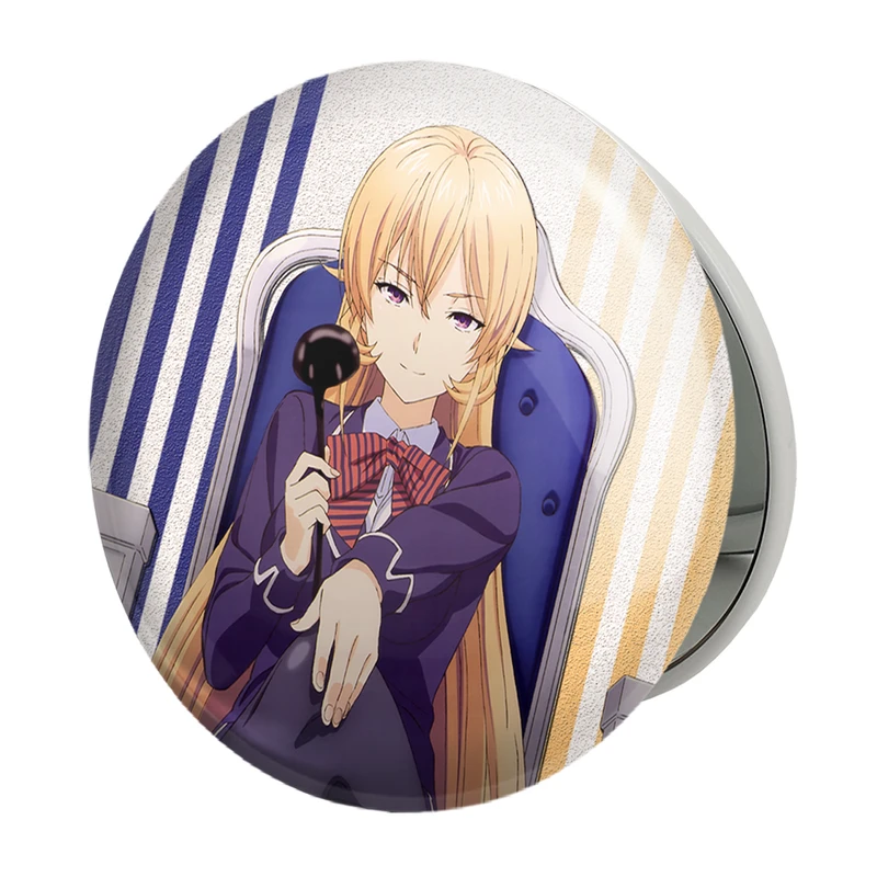 آینه جیبی خندالو طرح ارینا انیمه جنگ غذاها Food Wars مدل تاشو کد 16977 