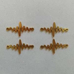 پلاک دستبند طرح ضربان کد HN1541 بسته 4 عددی