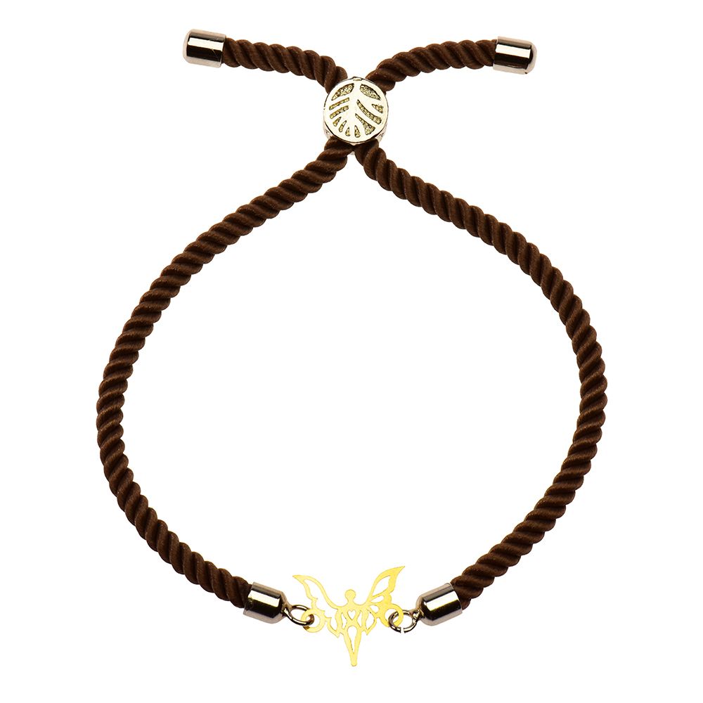 دستبند طلا 18 عیار دخترانه کرابو طرح فرشته مدل Krd1069