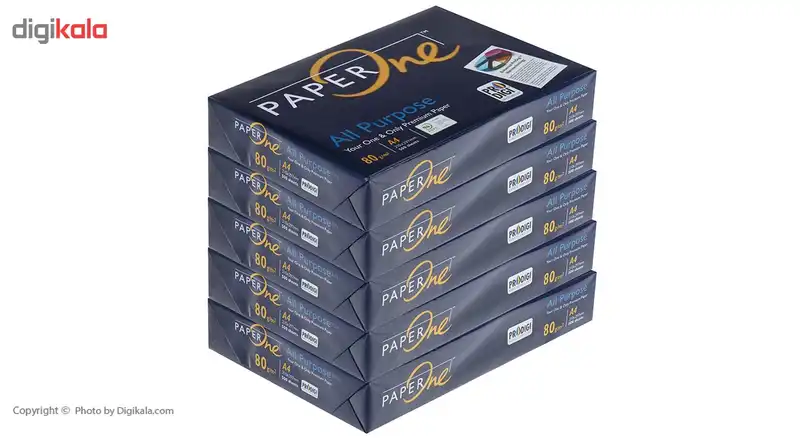 کاغذ 80 گرمی پیپر وان سایز A4 بسته 5 عددی