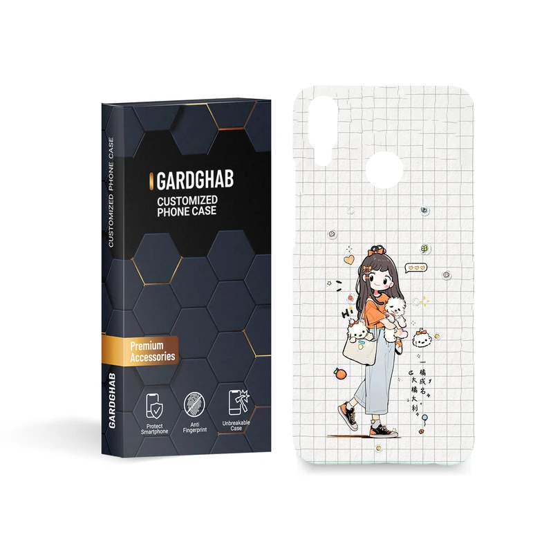 کاور گارد قاب مدل دخترانه مناسب برای گوشی موبایل هوآوی Y9 2019