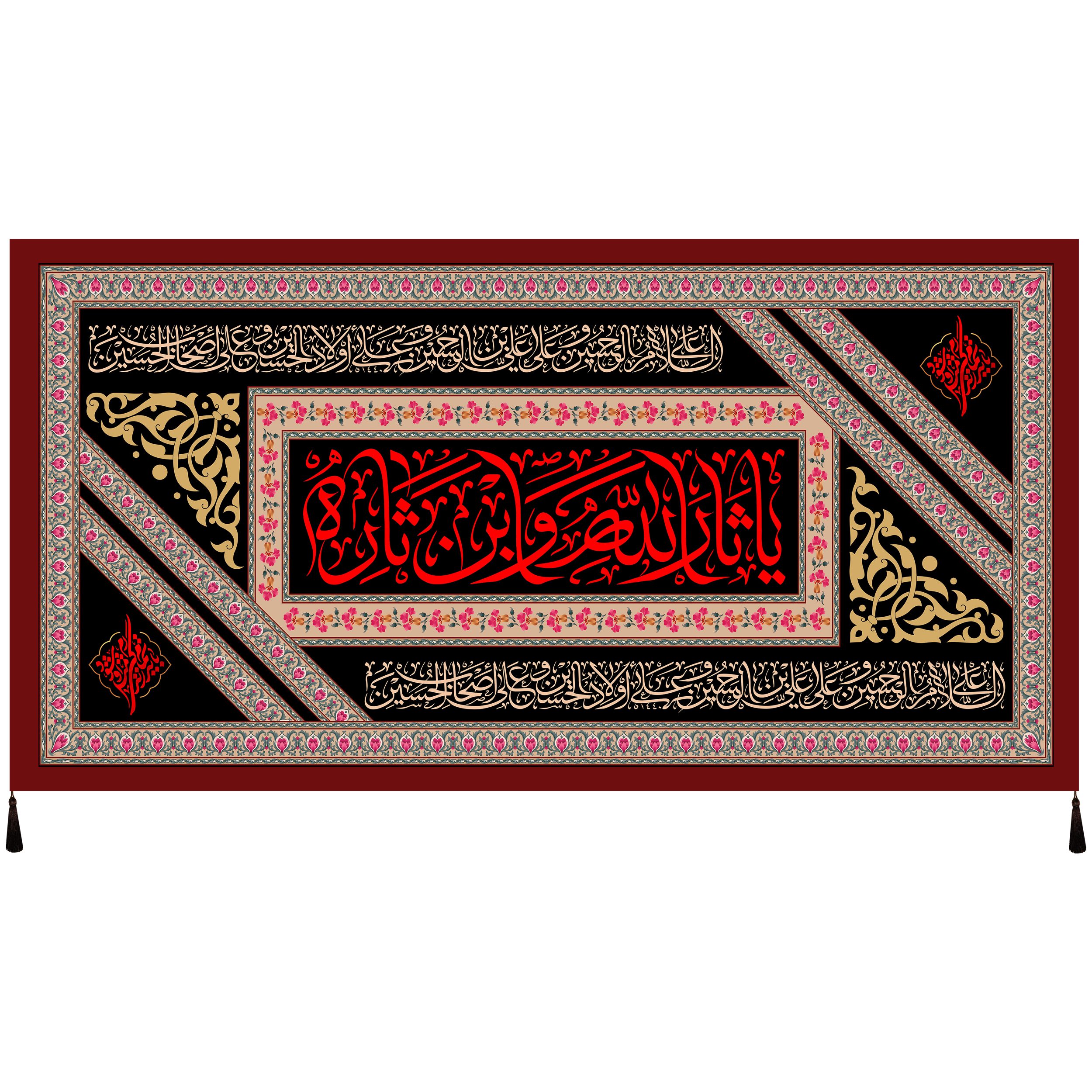 پرچم طرح امام حسین علیه السلام کد 1082