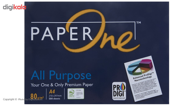 کاغذ 80 گرمی پیپر وان سایز A4 بسته 5 عددی