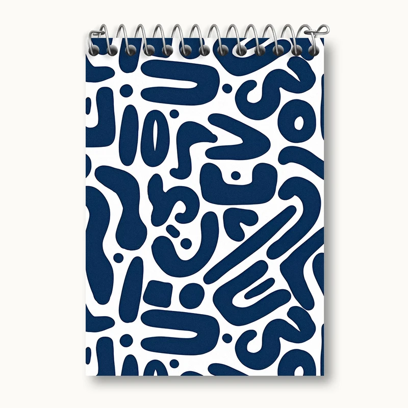 دفتر یادداشت 50 برگ خندالو طرح پترن فانتزی کد N2615