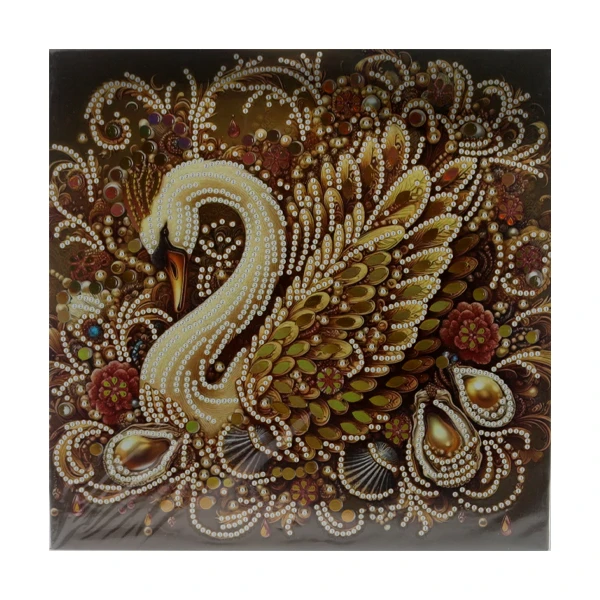 بازی آموزشی رنگ آمیزی مدل تابلو نقاشی الماسی طرح پرنده