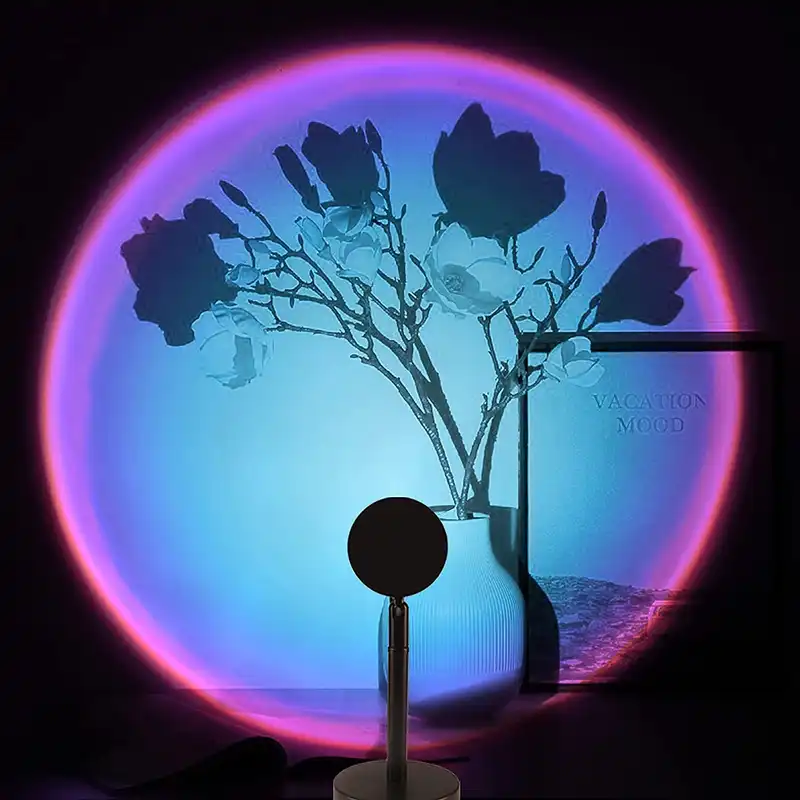 چراغ رومیزی مدل غروب خورشید rgb