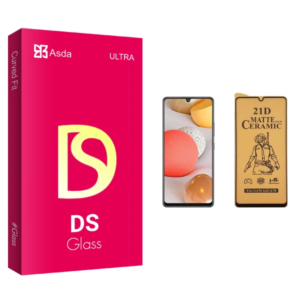 محافظ صفحه نمایش سرامیکی آسدا مدل DS glass مناسب برای گوشی موبایل سامسونگ Galaxy A42