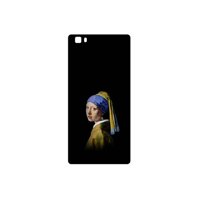 برچسب پوششی ماهوت مدل Girl with a Pearl Earring of Vermeer مناسب برای گوشی موبایل هوآوی P8 Lite