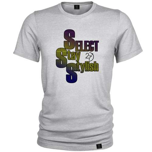 تیشرت آستین کوتاه مردانه 27 مدل SELECT STAY STYLISH کد H72