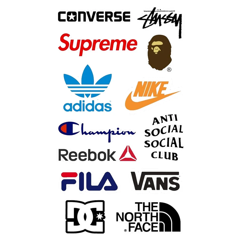 استیکر پارچه و لباس پاد آفرین مدل برندها کد 21