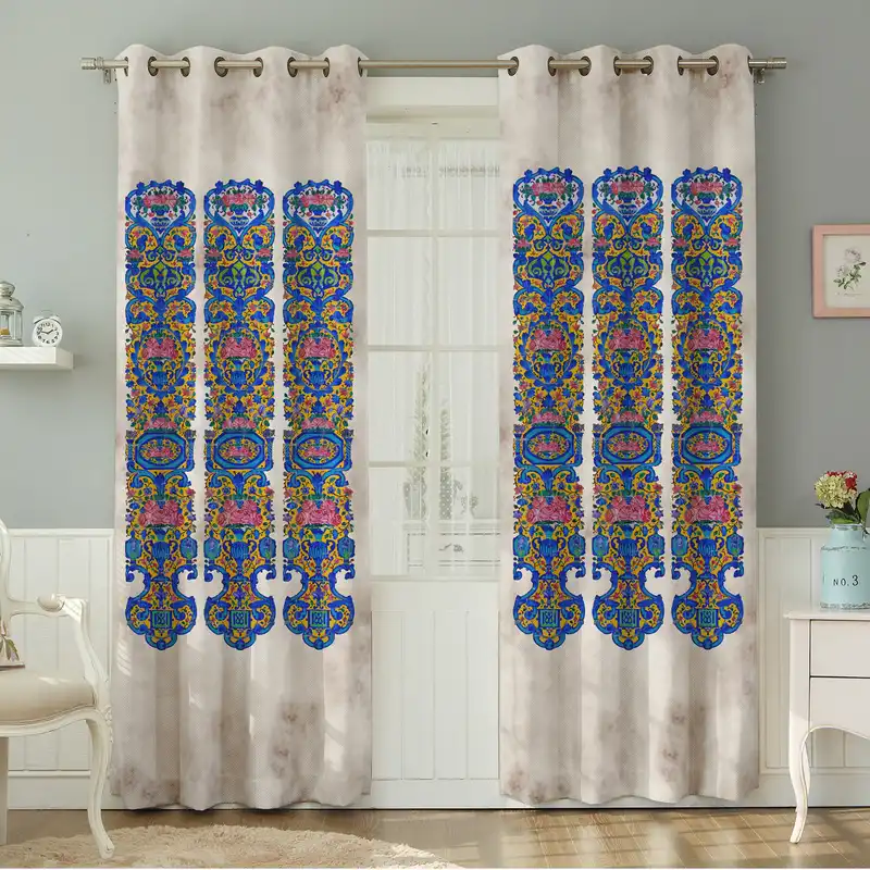 پرده نیروانا طرح مدرن مدل مخمل کد 9048 سایز 140×280 سانتی متر