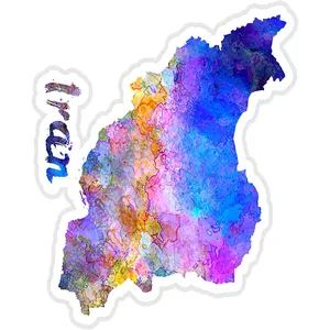 استیکر لپ تاپ طرح IRAN MAP   کد ST989